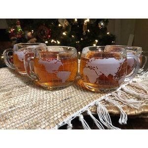 1980’s Nestle Map Mugs set of 4